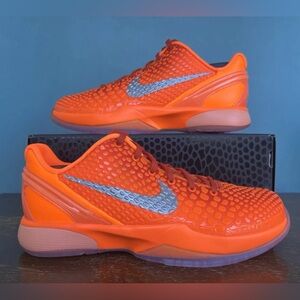 Nike Kobe 6 Protro GS Basketball Youth 6.5Y Women 8 Total Orange FV9676-800 New